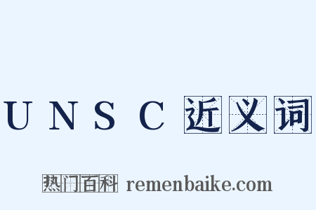 UNSC近义词是什么意思的图片